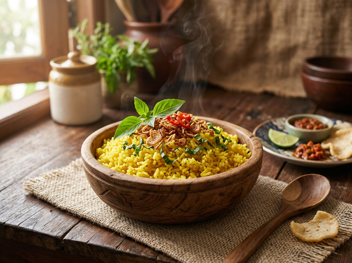 Page: Nasi Goreng - Het traditionele Indonesische recept met kip. Context: Surinaamse recepten Surni