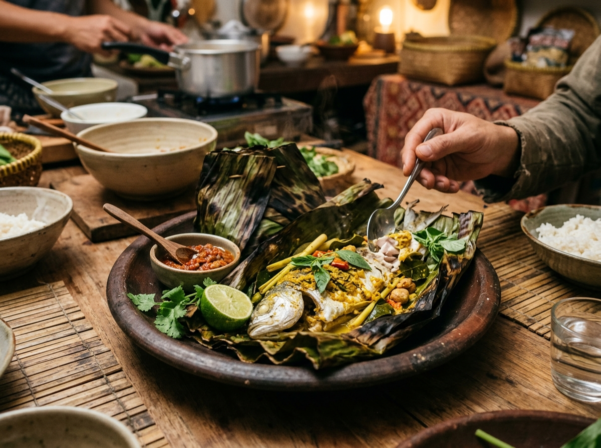 Page: Nasi Goreng - Het traditionele Indonesische recept met kip. Slot: nasi kuning. Context: Indone