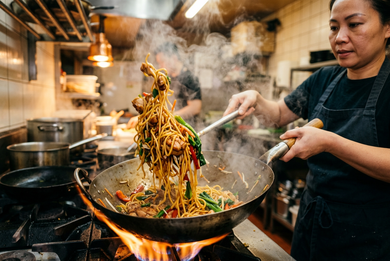Page: Soto ajam recept - Heerlijke soep uit de Indonesische keuken. Slot: zelf teriyaki saus maken. 